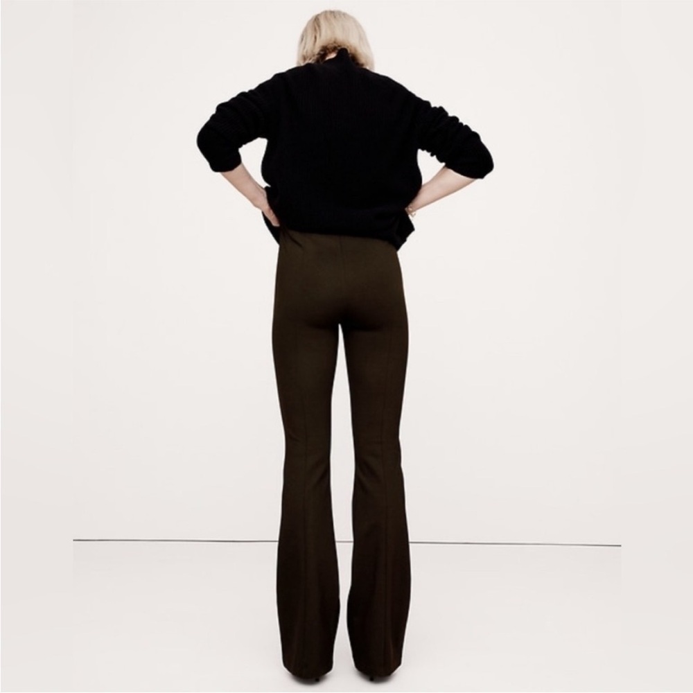 Nwt! Banana Republic Ganache Brown Flare Everywhere Ponte Pant - Multiple